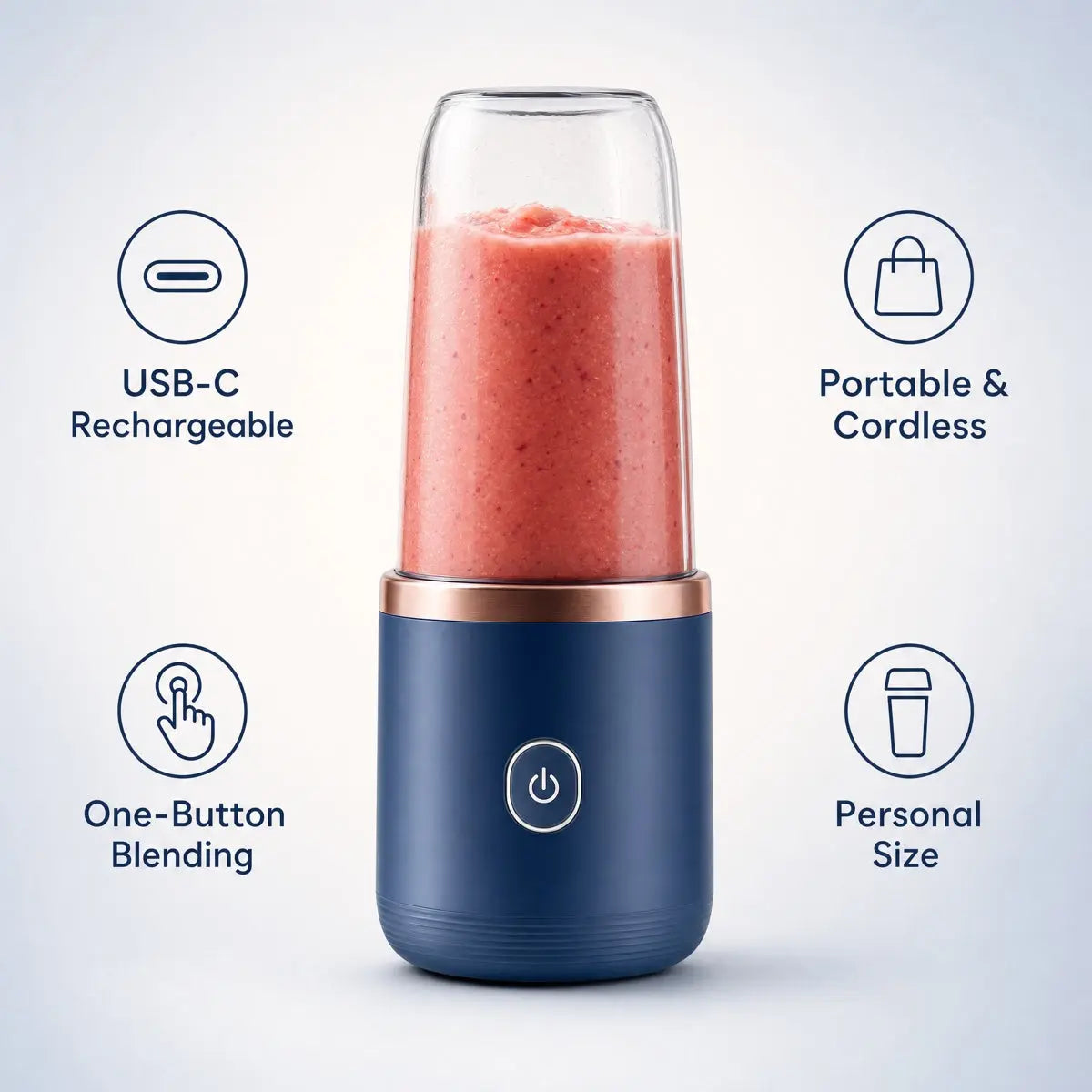 6-Blade Portable Blender for Smoothies, Shakes & Travel My Store
